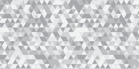 abstract geometric white and gray background seamless mosaic and low polygon triangle texture wallpa