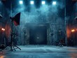 Soundstage door ajar, wide view, mystery for an inviting filmmaking wallpaper , 8K