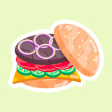 Fototapeta Pokój dzieciecy -  Fast Food Flat Stickers