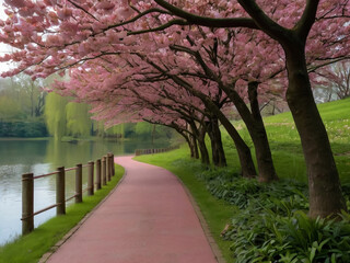 Wall Mural - spring in the park