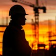 © Jardel Bassi - Construction Worker Silhouette at Sunset