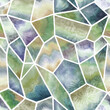 geometric design worked with watercolors