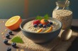 Porridge oat and fruit