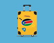 © Hakan - Suitcase or baggage with South Sudan flag, holiday and vacation idea