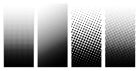 Wall Mural - grunge halftone distorted vertical shapes background design. Vector illustration