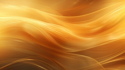 Wall Mural - Background golden waves on black background