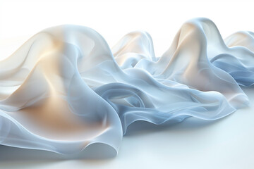 wave of fabric, smooth, blue, shape, backdrop