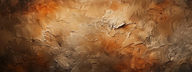 Wall Mural - Rich texture, sand and paint, art and nature design, artistic modern abstract background. A banner with a powerful texture and unusual shapes.