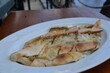 National Turkish food pide on a plate