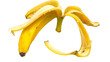 Banana peel isolated on white background 