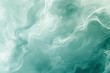 Abstract background with swirling mint green and seafoam blue shapes, soft and dreamy texture, digital art