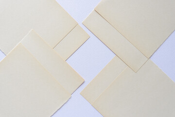 Sticker - discolored white construction paper sheets