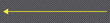 Yellow long arrow to the left. Straight long arrow, left thin line, yellow cursor, horizontal element, thick pointer vector icon isolated. 11:11
