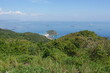 Blick vom Berg Cerro Vigia auf die Insel Isla Taboga in Panama mit Strand Playa Restinga