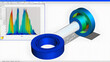 Finite element analysis of a gear.