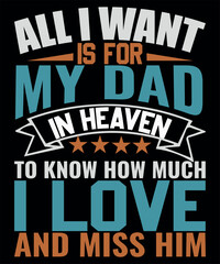 Fathers Day T-shirt Design