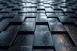 Close-up of glossy black tiles reflecting light, emphasizing texture and depth in a dark luxurious setting
