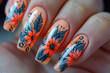 Boho Chic on Fingertips Vibrant Nail Art with Dreamcatcher Motifs and Glitter Accents