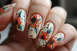 A Celebration of Color and Craft Dreamcatcher Nail Design with Glittering Details