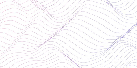 Poster - Abstract wavy colorful technology lines. Business wave curve background on white. Geometric shapes With white abstract backdrop with soft purple waves. pattern of lines in transparent background