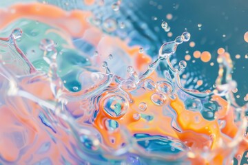 Close Up View of Water and Bubbles