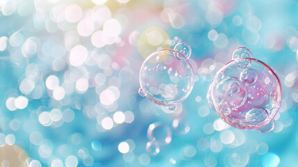 Wall Mural - background with bubbles