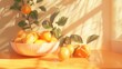 Orange fruitful aesthetics