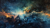 Fototapeta Most - Mysterious space wallpaper for applies to graphic resources used for a variety of designs