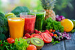 Fresh vegetable and fruit juices.