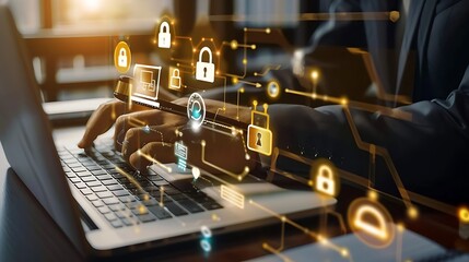 Personal Data Protection Act concept. Lawyers provide protection for individuals. Privacy laws of sensitive information and policies. Business & personal data privacy policy concepts. Generative AI