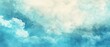 watercolor background of abstract sky blue with gentle clouds
