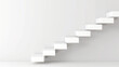 A minimalistic grayscale concept image of stairs symbolizing next steps. The background is simple and unobtrusive