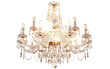 © Tabassum - Elegant Crystal Chandelier Illumination on transparent or white background