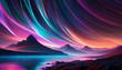 Neon colorful sky Background.