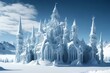 ice castle, generated by AI