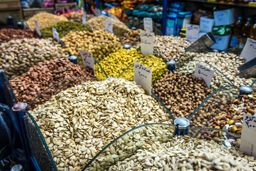 Sticker - Seeds for sale in shop in Isfahan city, Iran