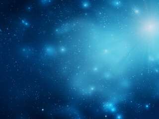 Wall Mural - Stunning Galaxies Blue in the vast cosmos. AI Generation.
