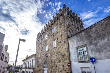 Poster - Tower of Pedro Sem medieval fortification in Massarelos area of Porto, Portugal