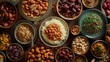 © Vladyslav Tykhonov - Sumptuous Spread Of Traditional Arabic Food Served During Ramadan Featuring Dates and Almonds