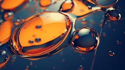 Wall Mural - abstract oil drops. Colorful oil drops and swirls on a background