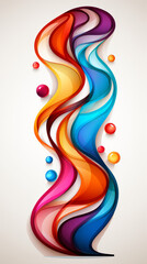 Wall Mural - Abstract Colorful Wave Design

