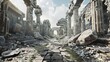 a hyperrealistic recreation of ancient ruins