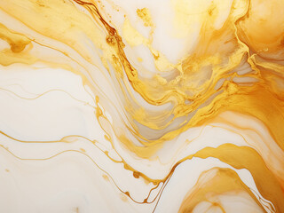 Wall Mural - Dreamy design resembles textured marble in alcohol ink.