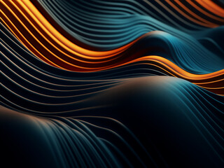 Wall Mural - Decorative design features layered patterns in dark hues.