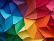 Top-down view of diverse colored paper forms a multicolor backdrop.