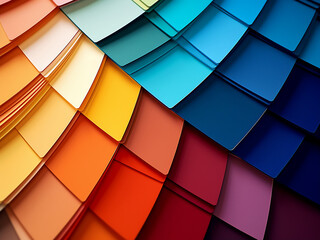 Wall Mural - Abstract background features a multicolor paint sample.