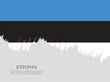 Flag of Estonia, vector illustration 
