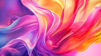 Leinwandbilder - Blend abstract background of vibrant colors, Vibrant colors blending seamlessly in abstract background.