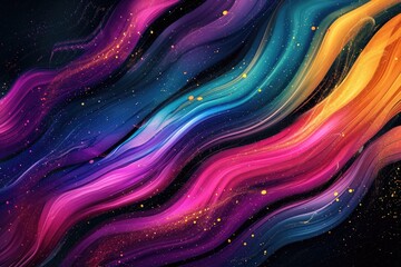 Leinwandbilder - Abstract background with a blend of vibrant colors, Vibrant colors blending harmoniously in abstract background.