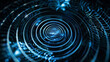© FoxGrafy - Hypnotic circular sound waves with spiral energy effects on a dark background